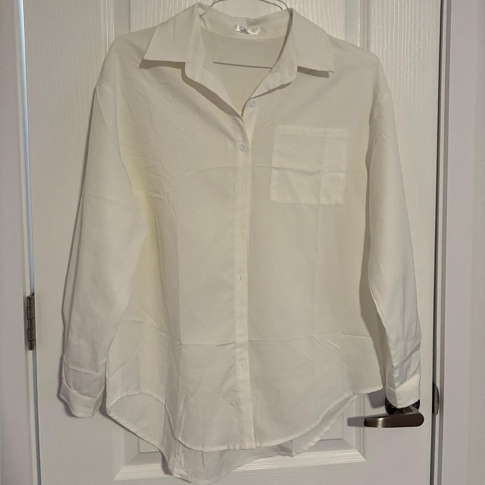 Classic White Women’s Dress Shirt